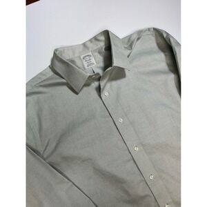 Brooks Brothers Regent Dress Shirt Checkered Button Up Long Sleeve 17.5 35‎